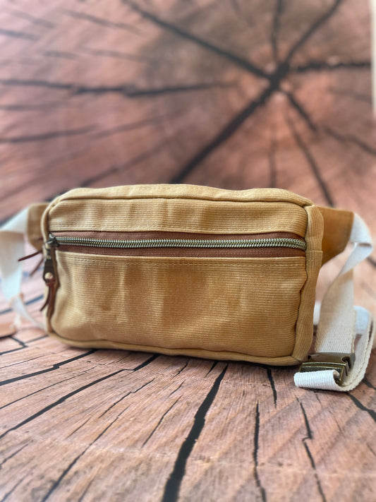 Waxed Corduroy Large Fanny Pack
